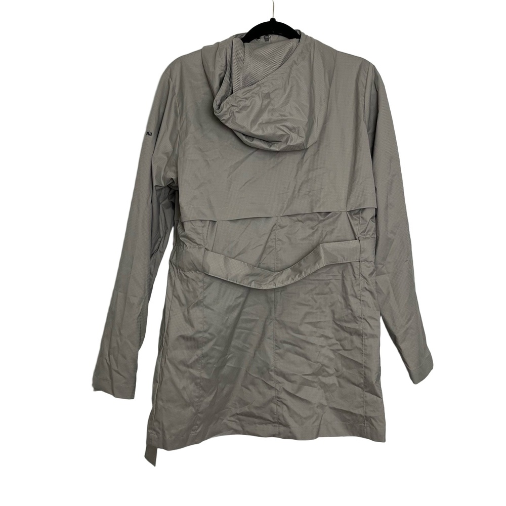 NWT Columbia Gray Hooded Long Sleeve Rain Coat Jacket Size Small - Picture 8 of 11
